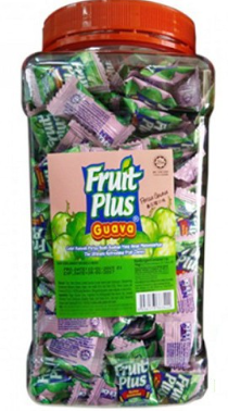 ( Loose Pack ) Fruit Plus Chewy Candy Guava 1 Jar x 350pcs